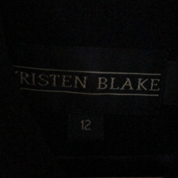 Women's Kristen Blake fall lambwool cashmere long career Black Coat - Picture 5 of 15